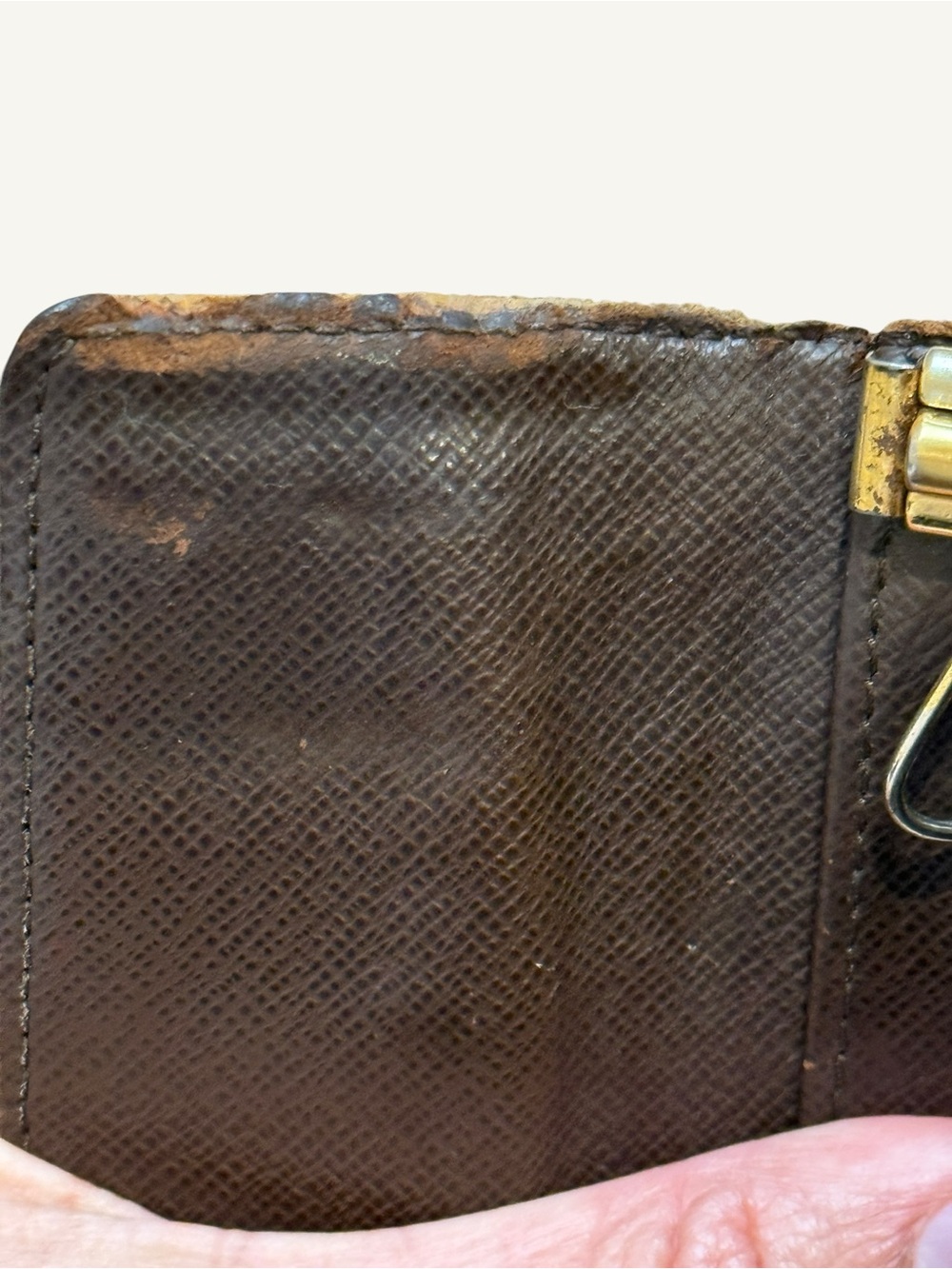 Louis Vuitton Damier Ebene 4 Key Holder Brown Wallet Case - Picture 11 of 11